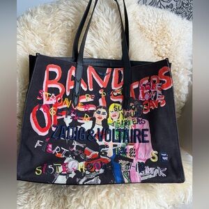 Zadig & Voltaire Multicolor Graphic Tote